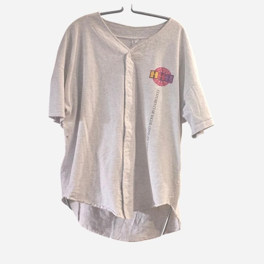 MENS RETRO 90'S HIP HOP BUTTON UP SIZE LARGE‎